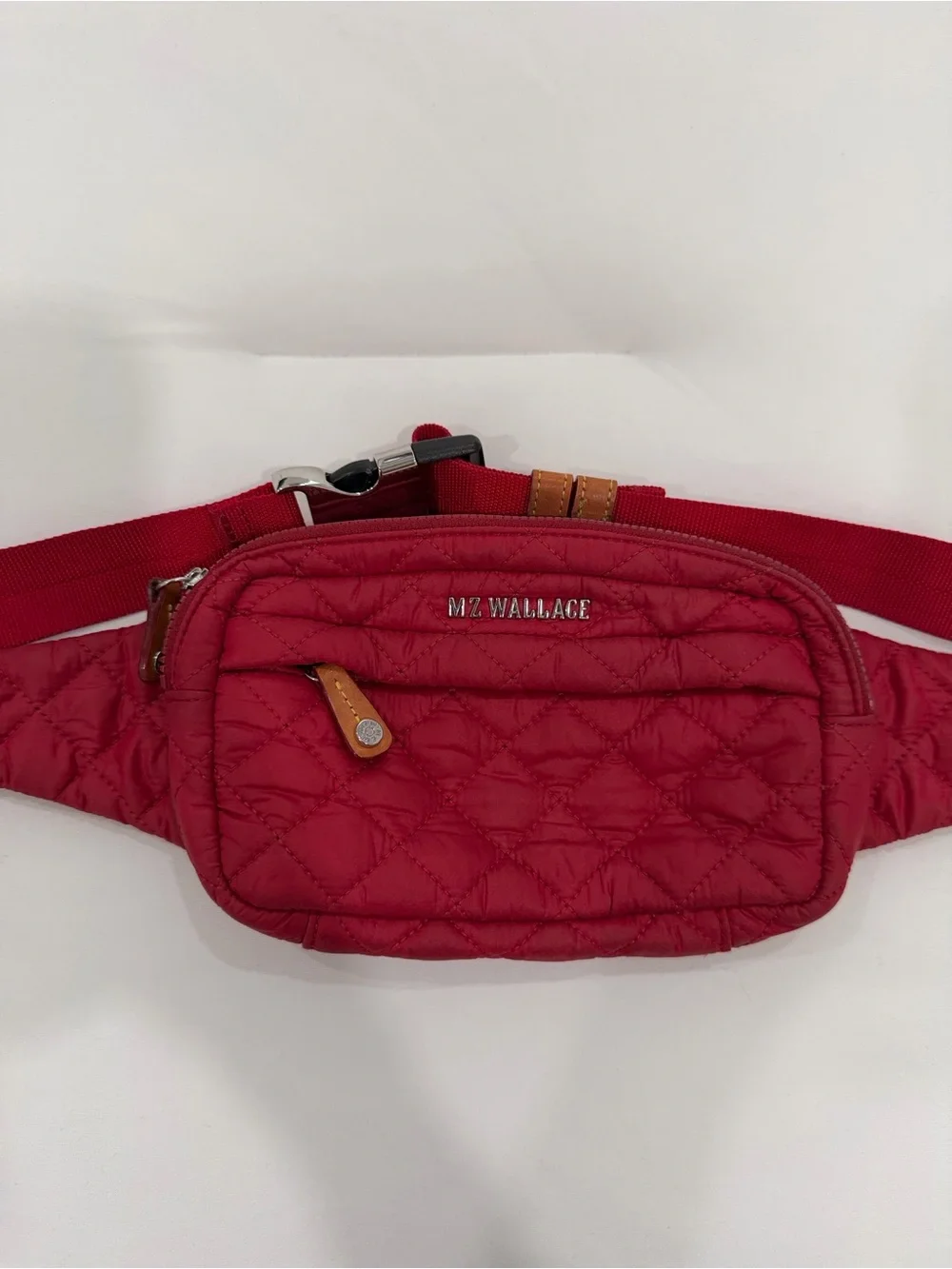 Mz Wallace Metro Quilted Red Belt Bag